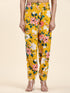 Fizaa Chikankari Co-ord set in Printed Rayon Cotton for Women- Yellow